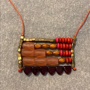 Anthropologie pink necklace